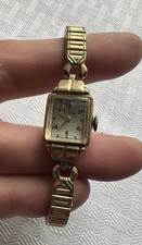 Vintage Elgin Art Deco Ladies' Wristwatch, 10K Gold Filled, Manual Wind — listing 4