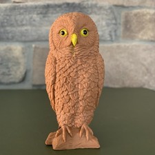 Vintage PVC Owl Figure with Grey Wings and Yellow Body Yes - a brand/copyright name is stamped