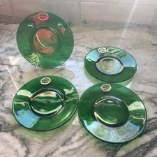 Anchor Hocking Green Uranium Depression Glass Swirl Covered Candy Dish with Pointed Finial, 5 in Tall — listing 3