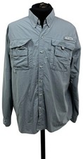 Columbia PFG Performance Fishing Gear Short-Sleeve Camp Shirt with Marlin & Sailboat Print 2XL — listing 3