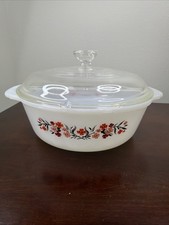 Fire-King Clear Glass Casserole Bowl with Tab Handles, 1 Quart (7.5" x 2.5") — listing 5