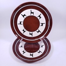 Los Reyes Peruvian Handmade Ceramic Espresso Cups & Saucers Set of 2 with Llama Motif — listing 2