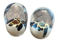 Contemporary Studio Art Glass Dichroic Iridescent Fan/Wing Form Vase, Signed & Dated 2011 — listing 2