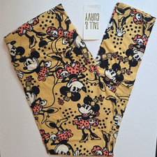 LuLaRoe Disney Minnie Mouse All-Over Print Leggings, Coral/Red — listing 2