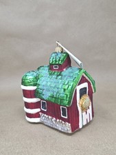 Christopher Radko "Mac's Barn" Blown Glass Christmas Ornament — listing 3