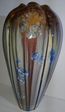 Vintage Brown Drip Glaze Redware Pottery Jardiniere Pot — listing 2