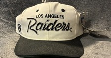 Vintage Los Angeles Raiders Snapback Trucker Hat with Helmet Logo — listing 2