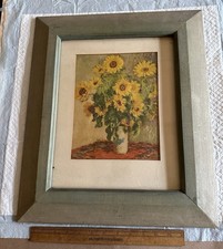 Framed Reproduction of Claude Monet 'Bouquet of Sunflowers' (1881), 32in x 38in — listing 5