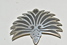 Vintage Mexican Sterling Silver Abalone Inlay Thunderbird Brooch — listing 3
