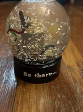 Millennium 2000 "Happy New Year" Champagne Bottle Snow Globe with Silver-Tone Ice Bucket Base
