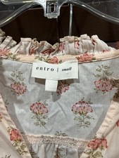 Entro Retro Floral Print Boho Blouse, Size S