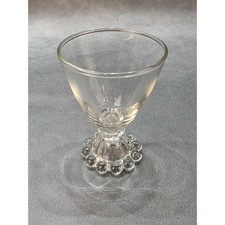 Set of 3 Blown Glass Stemmed Goblets with Colored Beaded Berry Stems — listing 5