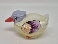 Vintage Figural Duck Ceramic Lusterware Sugar Shaker / Muffineer Yes - says Japan or Made in Japan — listing 6