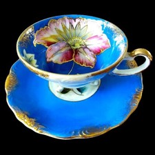 Vintage Lustreware Teacup with Cobalt Blue Band and Copper/Amber Interior — listing 3