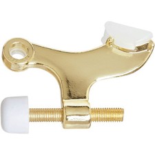 National Hardware Brass Finish Door Stop Lot - Spring Door Stop (V232) & Hinge Pin Door Stop for Hollow Core Doors (V227), listing 5