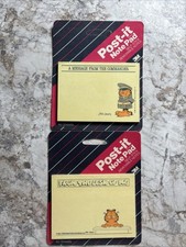 Vintage 1990 Garfield 3M Post-it Note Pad "Compute This, Sucker!" Sealed on Card — listing 4