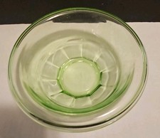 Hazel Atlas Rest-Well Green Uranium Depression Glass Mixing Bowl — listing 2