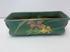 Roseville Pottery Zephyr Lily Blue Console Bowl — listing 3