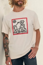 Keith Haring Best Buddies Graphic T-Shirt, Green, listing 2