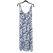 Hollister Women's Green Floral Smocked Cap-Sleeve Peplum Top — listing 2