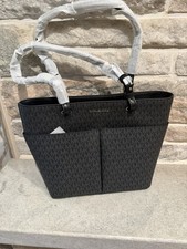 Michael Kors Kimber Large Canvas Tote with Tan Leather Trim — listing 2