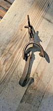 Antique Single Spur with Rowel and Curved Heel Band, Marked 'PfD' — listing 6