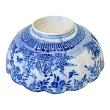 Chinese Blue and White Porcelain Baluster Vase with Bird, Floral, and Fruit-Form Handles