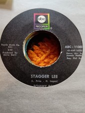 Tommy Roe "Stagger Lee" b/w "Back Streets and Alleys" 45 RPM 7" Single, ABC Records — listing 4