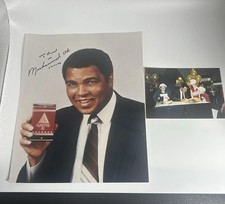 Muhammad Ali (Cassius Clay) Black & White Boxing Photograph, Framed, with Printed Signature