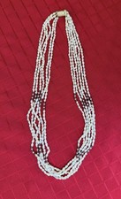 Multi-Strand Freshwater Cultured Pearl Torsade Necklace with Sterling Clasp — listing 4