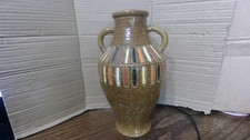 Vintage Italian Hand-Painted Pottery Vase/Beaker with Bridge Landscape Scene — listing 4