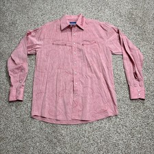 Resistol Men's Long Sleeve Button-Down Paisley Print Western Shirt with Orange Contrast Trim, Size 3XL — listing 5