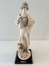 Giuseppe Armani Art Deco Lady Figurines, Pair, 14 Inch, Hand-Painted Porcelain — listing 6