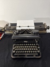 Antique Royal 10 Standard Manual Typewriter, Black with Glass-White Keys, circa 1914-1925 — listing 4