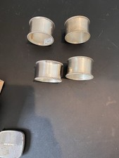 Vintage Ornate Silver-Tone Metal Napkin Rings Set of 12 — listing 5