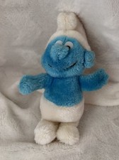 Vintage 1982 Toothbrush Smurf PVC Figurine on Original Wallace Berrie Card — listing 3