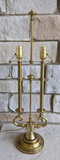 Stiffel Brass and Walnut Column Table Lamp — listing 4