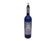 Pair of Luna di Luna Merlot-Cabernet Painted Wine Bottles with Cork Stoppers — listing 5