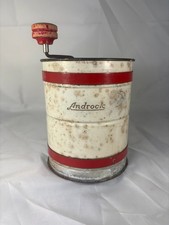 Vintage Androck 3-Screen Flour Sifter with Atomic Starburst Design — listing 3