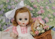 Vintage Madame Alexander-kins 8" Hard Plastic Doll (Nude), Blonde Wig, Sleep Eyes — listing 6