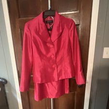 Kasper A.S.L. Black Double-Breasted Skirt Suit, Size 4 — listing 4