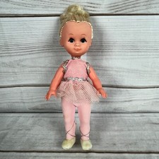 Vintage 1950s Hard Plastic 8" Walking Doll, Sleep Eyes, Nude (No Clothing) — listing 6