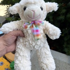 Plush Sheep / Lamb Stuffed Animal with Black Face and Legs — listing 3