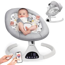 Electric Baby Swing Bouncer with Music and Timer, Model BY066 (Pink), New in Box