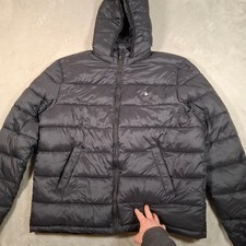 Jack Wills Women's Hooded Puffer Coat with Sherpa Lining and Faux Fur Trim, UK 16 / US 12 — listing 3