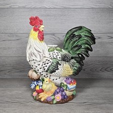 Figural Rooster Covered Candy Dish / Nappy in Amber and Red Glass — listing 5