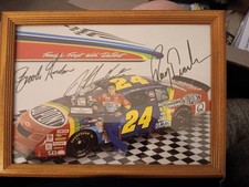 Jeff Gordon #24 DuPont Motorsports Framed Collectible with First Day Cover Stamp and Coin — listing 4