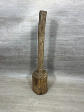 Antique Primitive Wooden Cabbage Stomper / Sauerkraut Masher