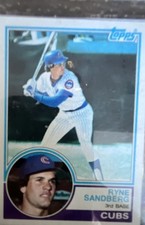 1983 Topps Ryne Sandberg Rookie Card #83 Chicago Cubs — listing 2