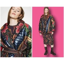 Farm Rio Multicolor Banana Leaf Hooded Jacket, Size XS — listing 5